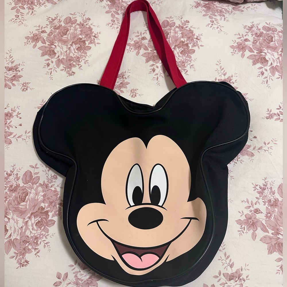 Disney Black and Red Mickey Mouse Tote Bag